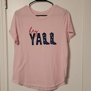Old Navy pink tshirt size L